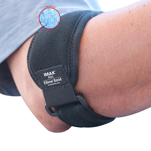 ergoBead pressure pad inside of the Brownmed Elbow Band