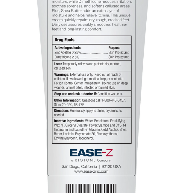 BIOTONE® EASE-Z Diabetics' Dry Skin Therapy Foot Cream
