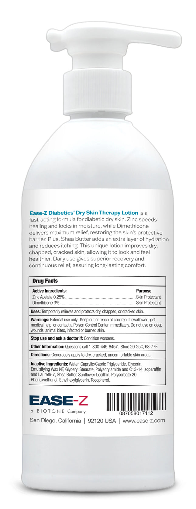 BIOTONE® EASE-Z Diabetics' Dry Skin Therapy Lotion