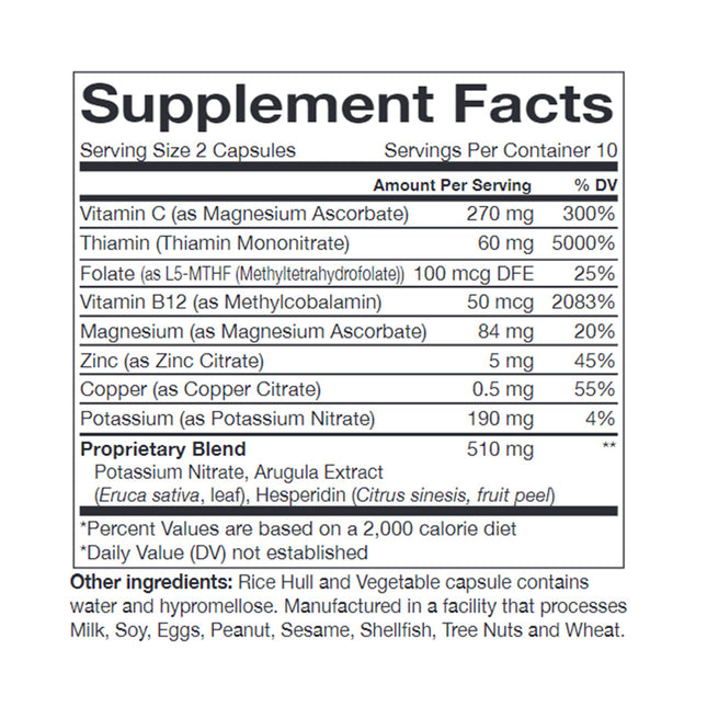 Approved Medical Solutions Nitric Oxide Supplements ingredient list