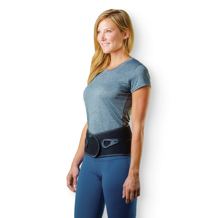 woman wearing the Aspen Lumbar Support