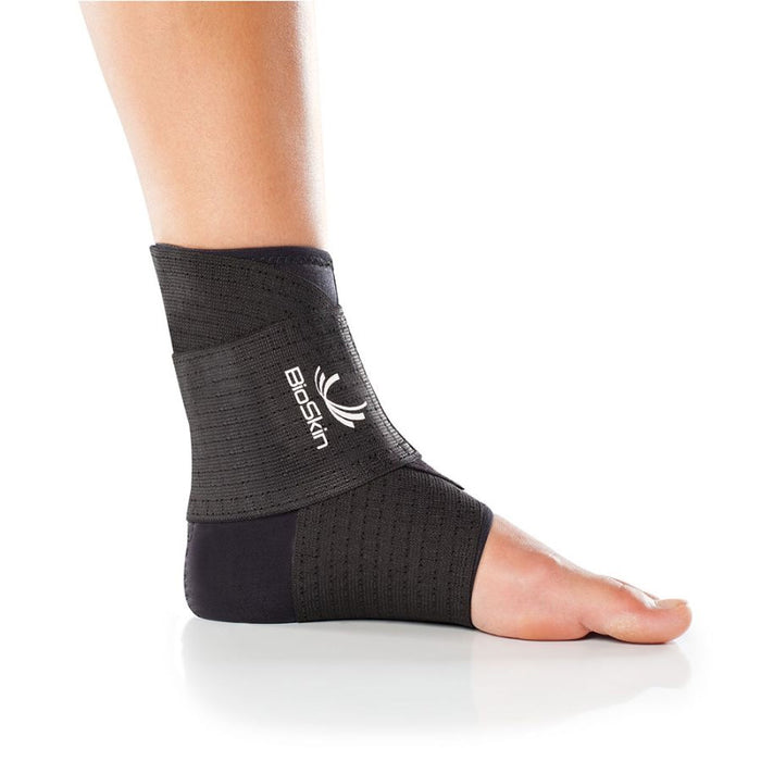 BioSkin Ankle Compression Sleeve with Compression Wrap
