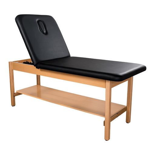 Hausmann Timber Treatment Table in seated position