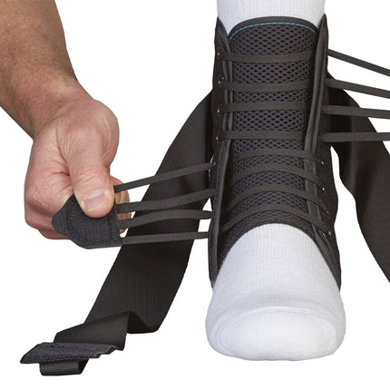 Med Spec ASO Speed Lacer Ankle Stabilizer in black