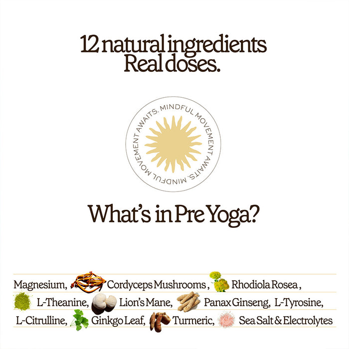 main ingredients in Solana Pre Yoga