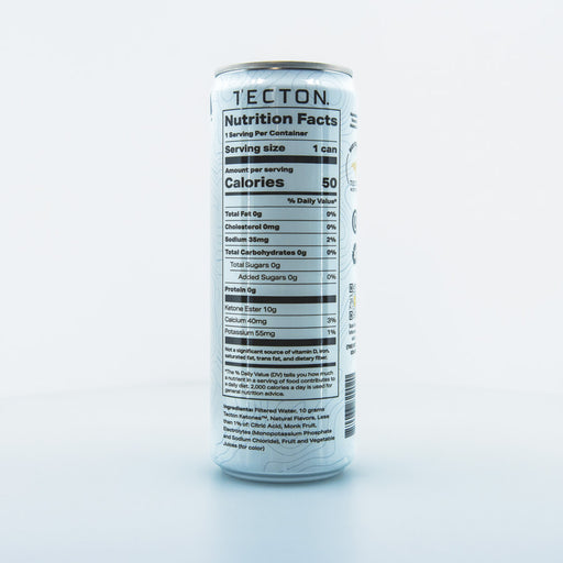 Tecton Ketone Hydration Drink nutrition label