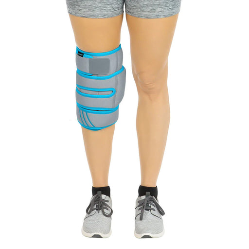 woman wearing the Vive Health Knee Ice Wrap