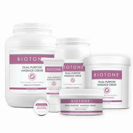 Biotone Dual Purpose Massage Creme product line