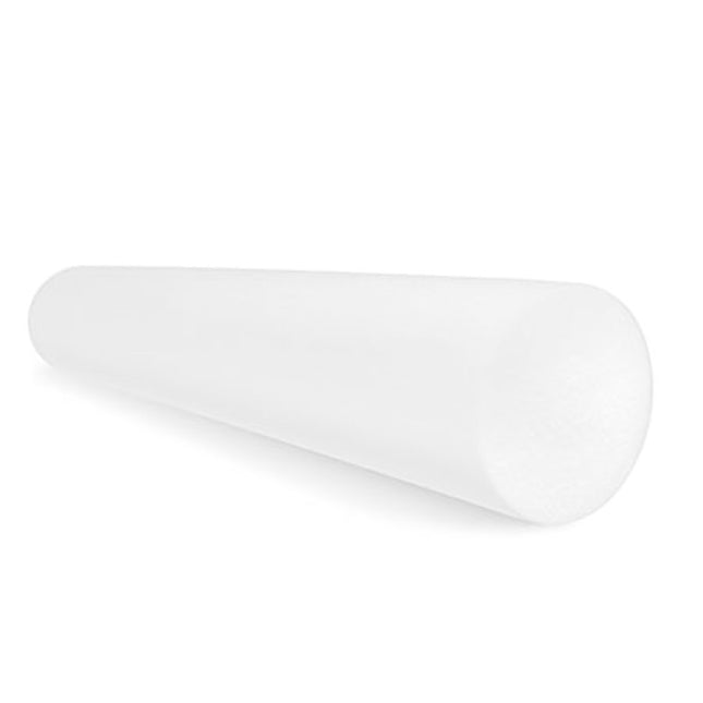 CanDo White Round PE Foam Roller