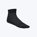 Incrediwear circulation sock quarter cut in black
