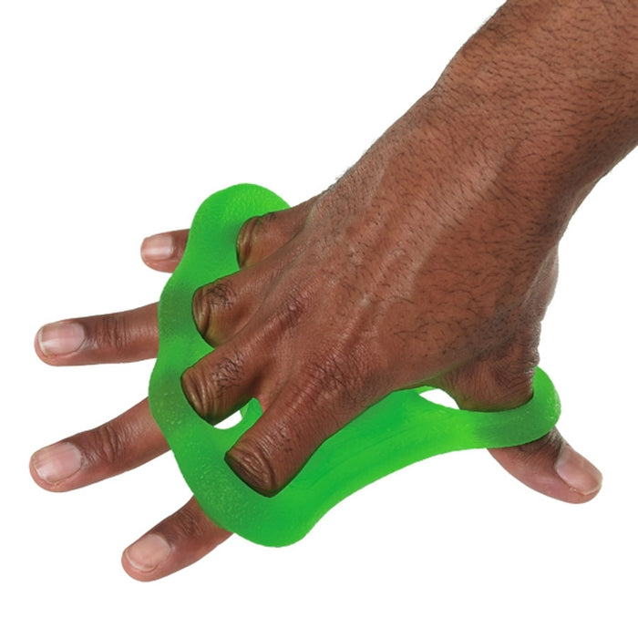 man using Power-Web Flex-Grip for extension exercises