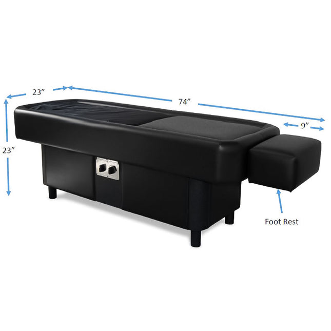 Sidmar ComfortWave S10 Hydromassage Table with dimensions