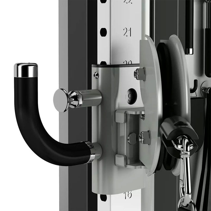 closeup of padded grip bars of the Spirit Fitness ST800FT Functional Trainer