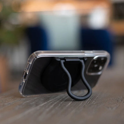 phone propped up at an angle with WingoCase Perch